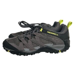Merrell Alverstone Men’s Hiking Athletic Sneaker Shoes Gray Neon Green Size 8